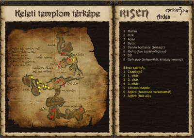 Keleti templom térképe