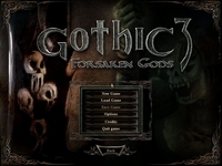 Gothic 3 Forsaken Gods főmenü